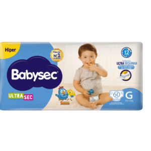 Fralda Babysec Ultra Sec Galinha Pintadinha G Hiper 60 Unidades