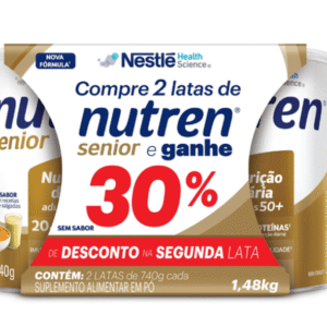 Suplemento Alimentar Nutren Senior sem sabor 2 Unidades de 740g
