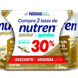 Suplemento Alimentar Nutren Senior sabor Baunilha 2 Unidades de 740g